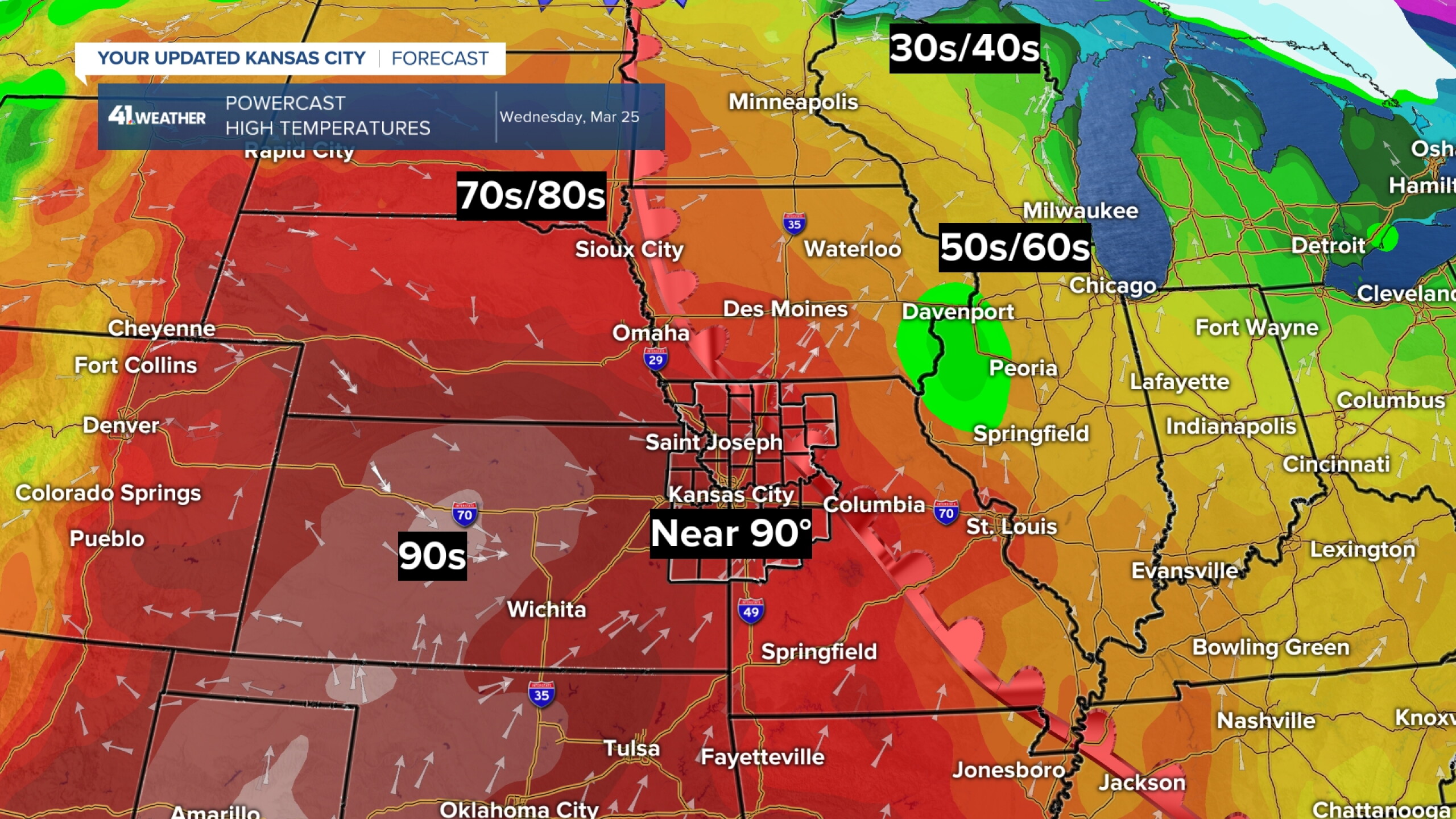 KSHB 41 Weather Blog | Record heat, chance of a freeze, changes next week