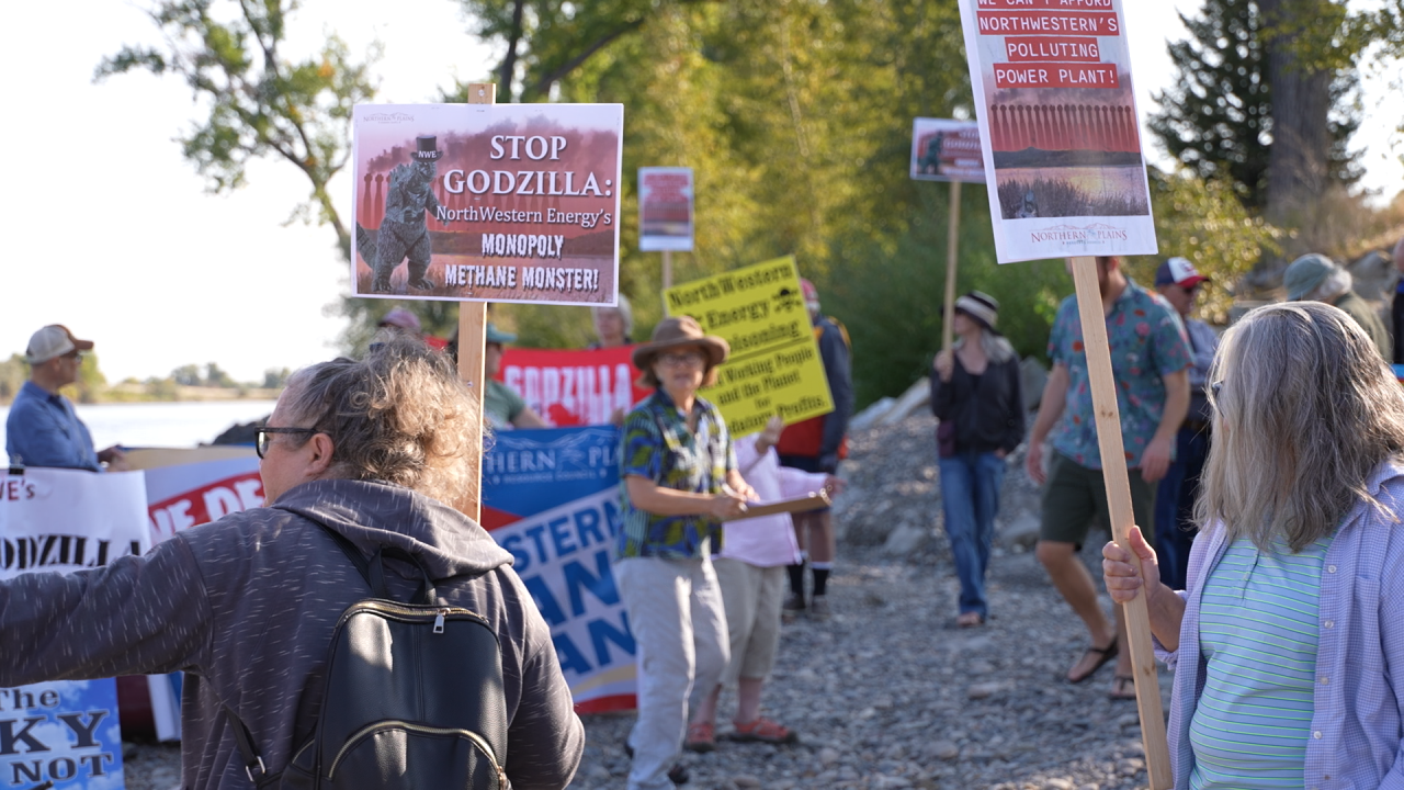 NorthWestern Energy gas plant rally