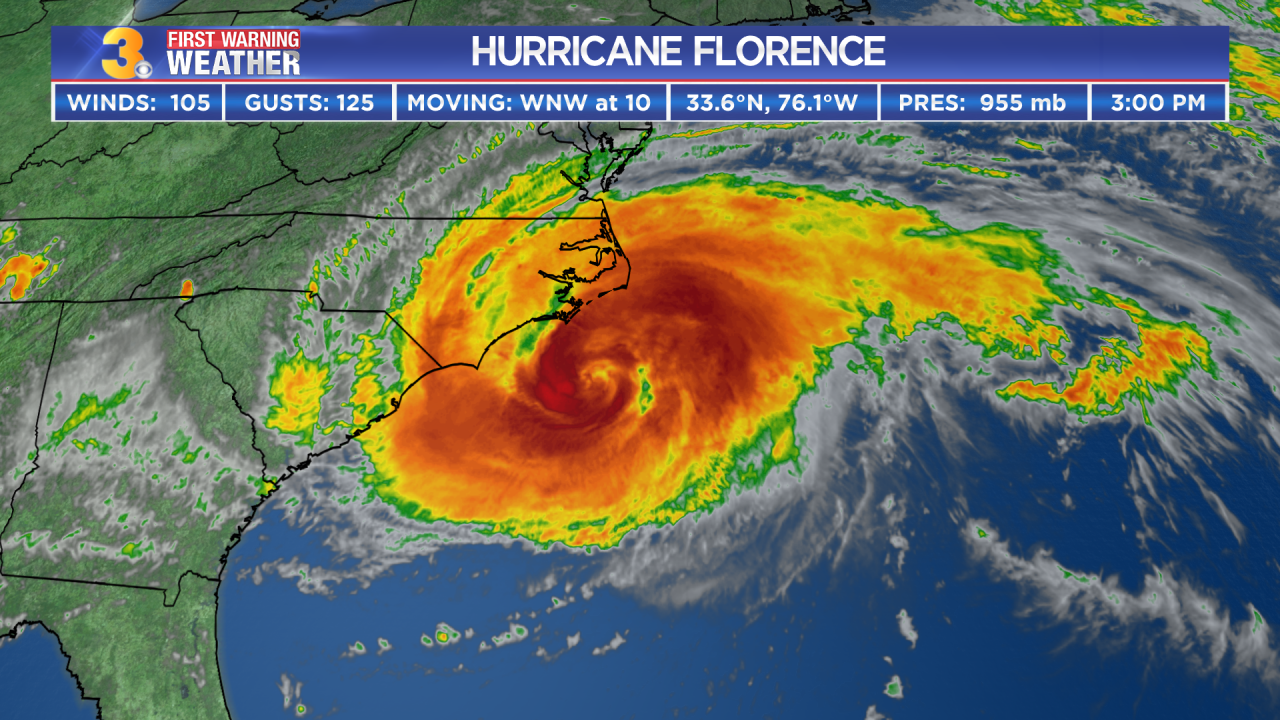 First Warning Forecast: Hurricane Florence Moving Closer to East Coast