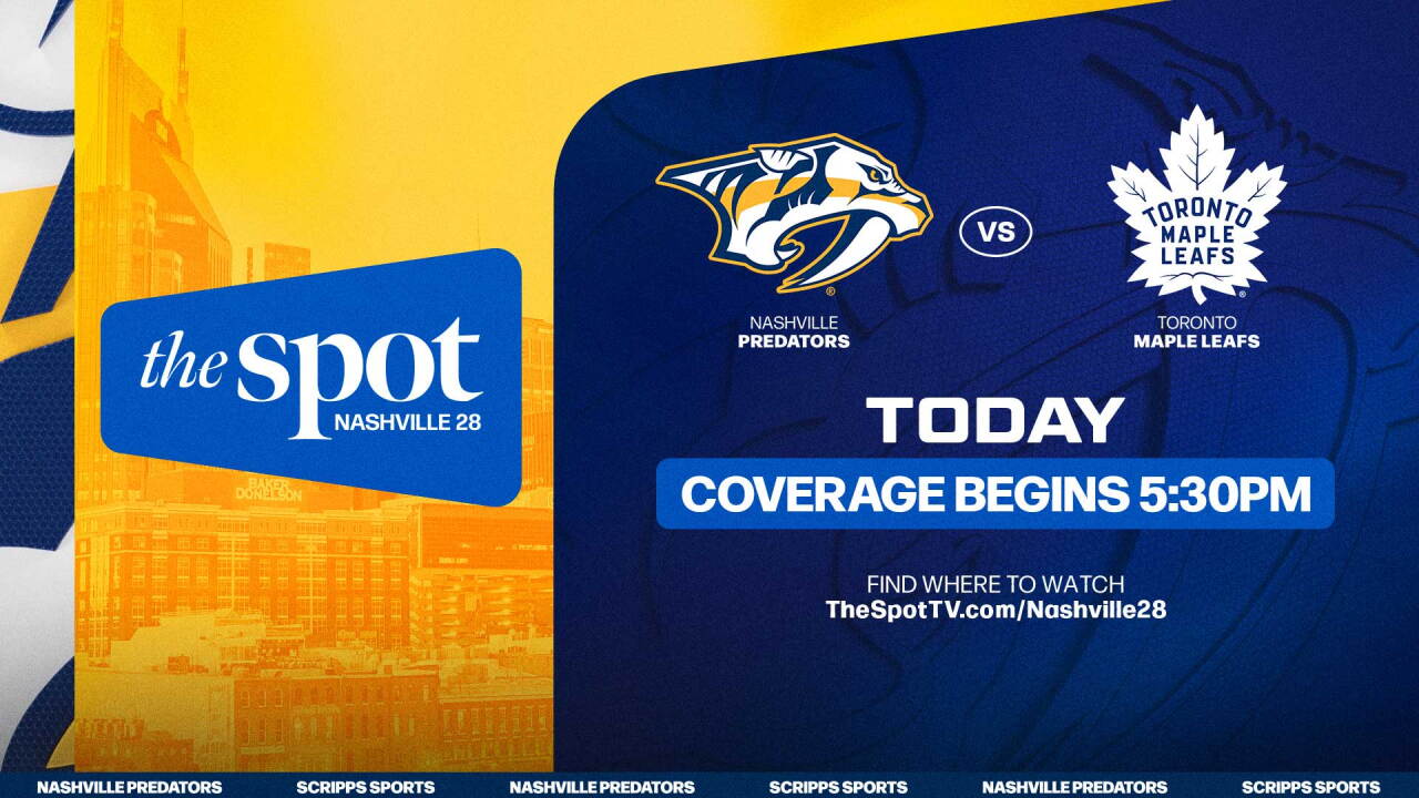 Predators vs. Leafs, promo graphic, Oct. 6, 2026