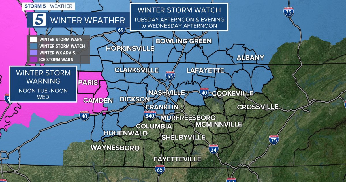 Storm 5 Alert: Models show accumulating snow in the forecast Tuesday ...
