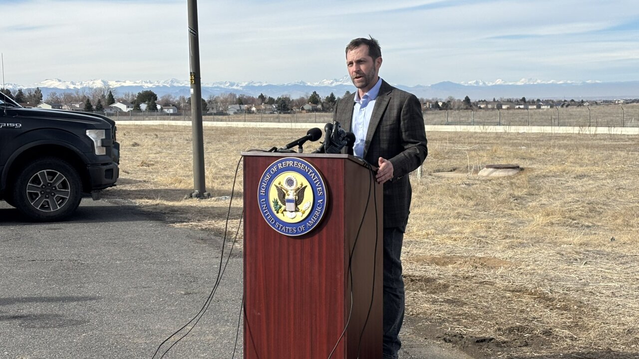 Jason Crow at Buckley Space Force Base