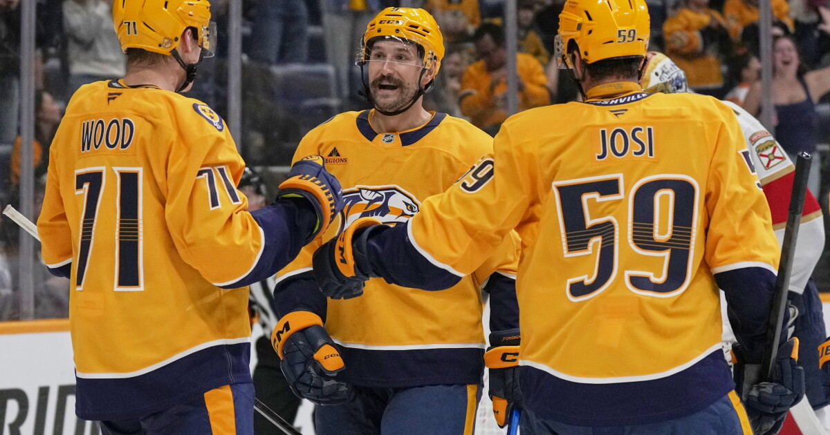 Predators Baseball Bat Nashville Predators kick off season with annual Gold Walk ahead of home ...