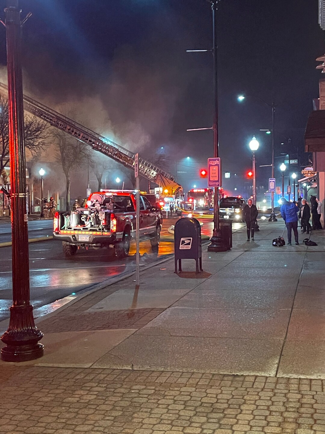 Hastings business fire