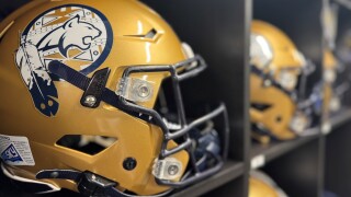 Montana State's Native American heritage helmet