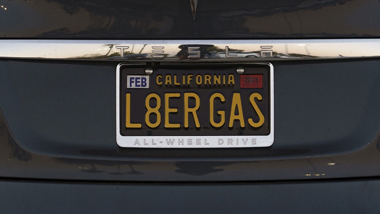 California vanity personalized license plate