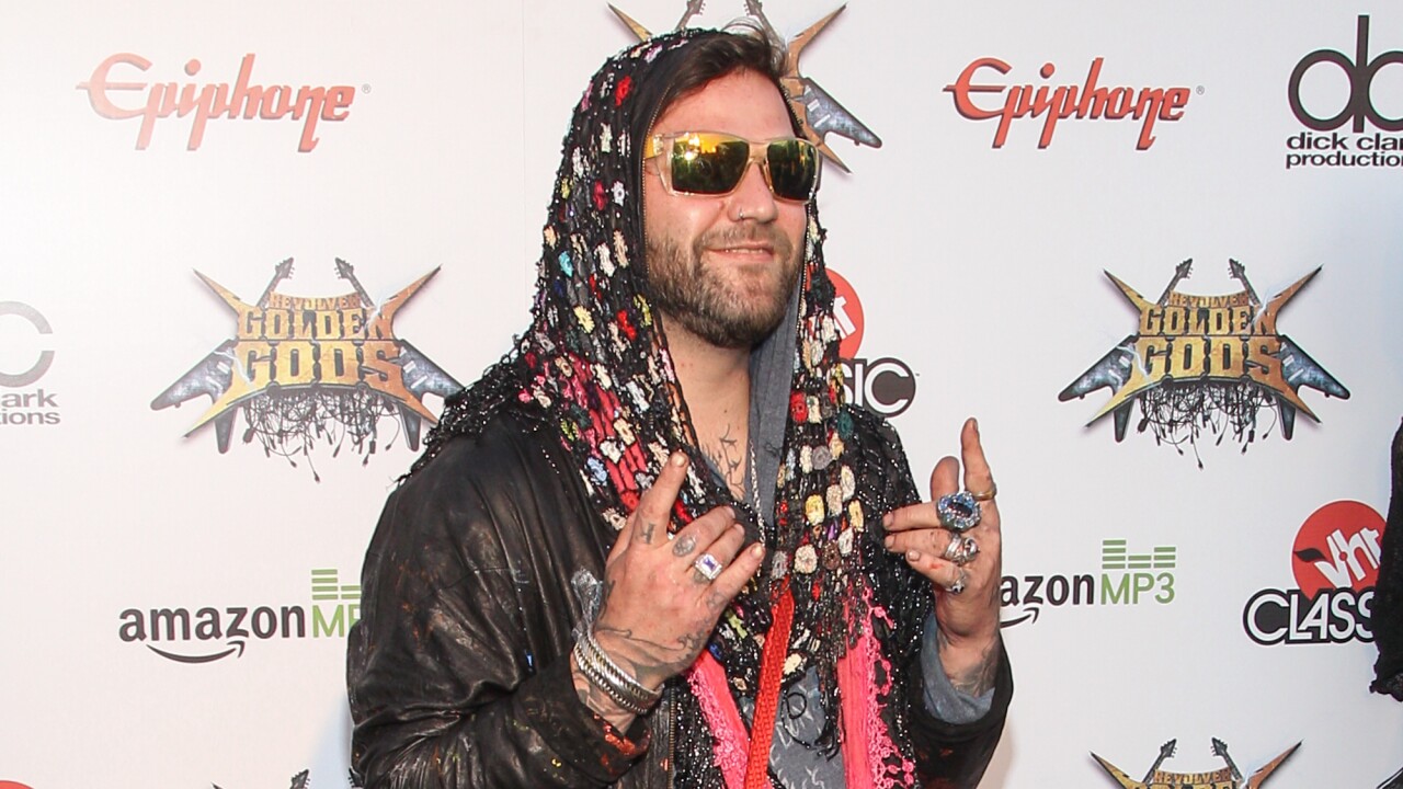 Bam Margera at Golden Gods award show in 2014