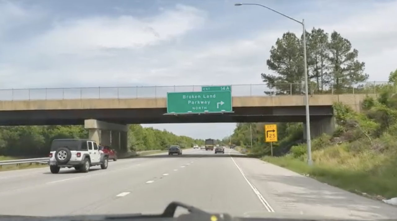 Exit 14A MD 32 E Broken Land Parkway