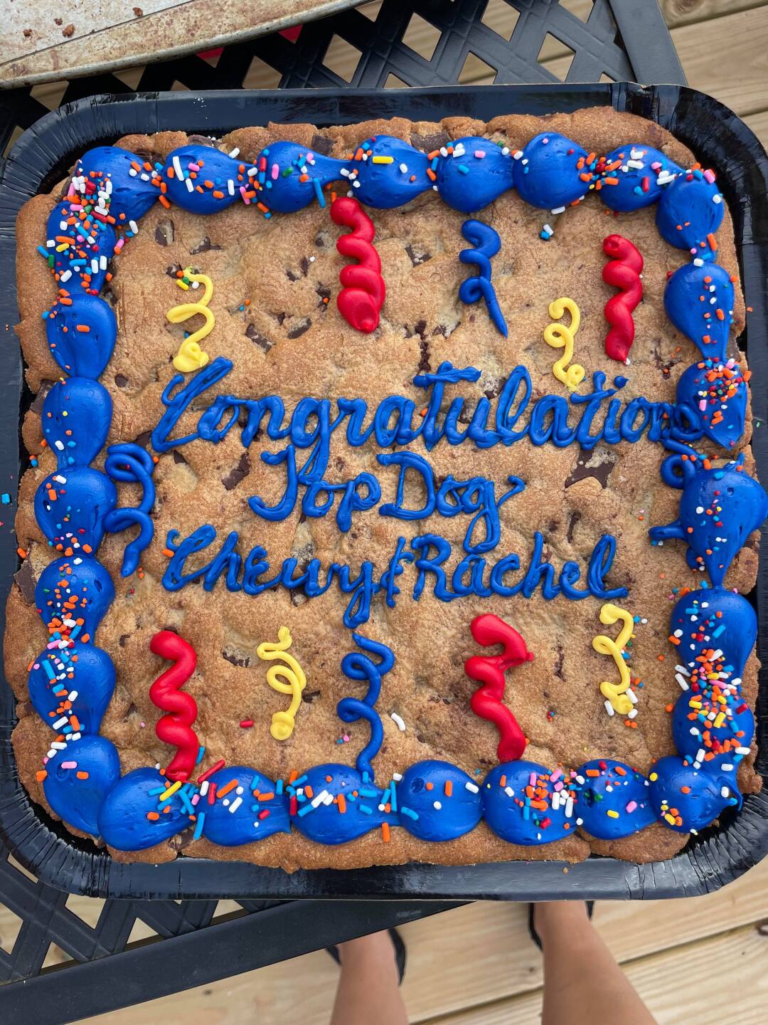 Rachel and Chewy watch party for America's Top Dog