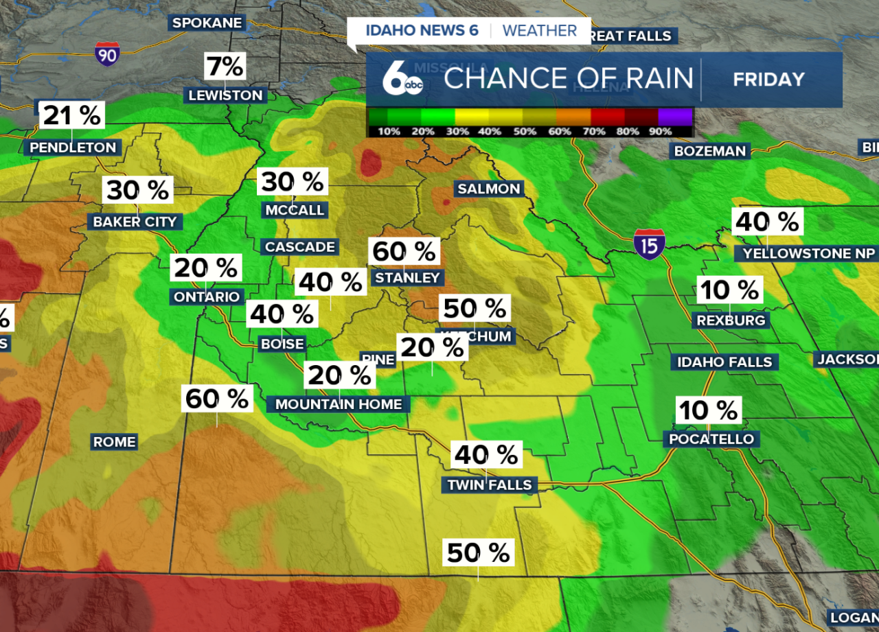 Chance of Precipitation Friday