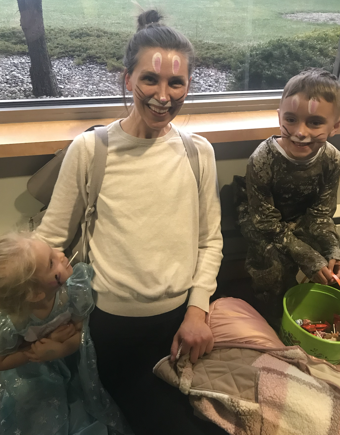 Natalie and her children