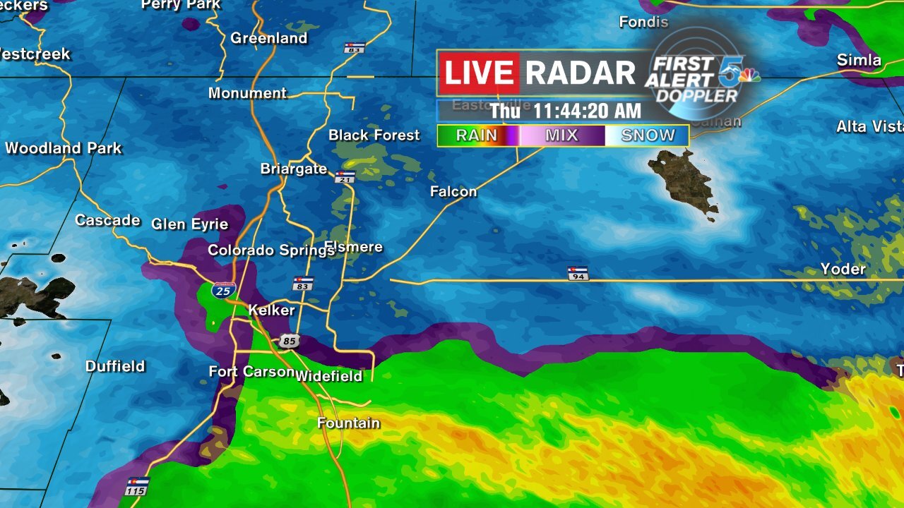 Live radar - 11:44 AM