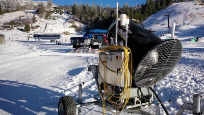 Bogus Basin snow making 