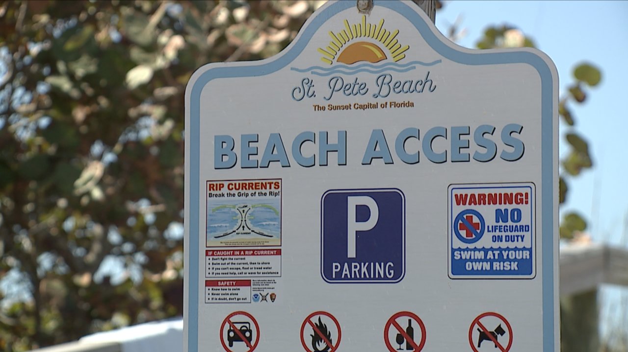 St. Pete Beach Access sign