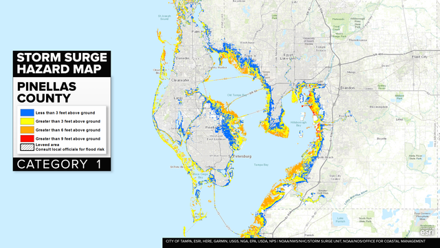 HURRICANE IRMA: Bay Area storm surge maps