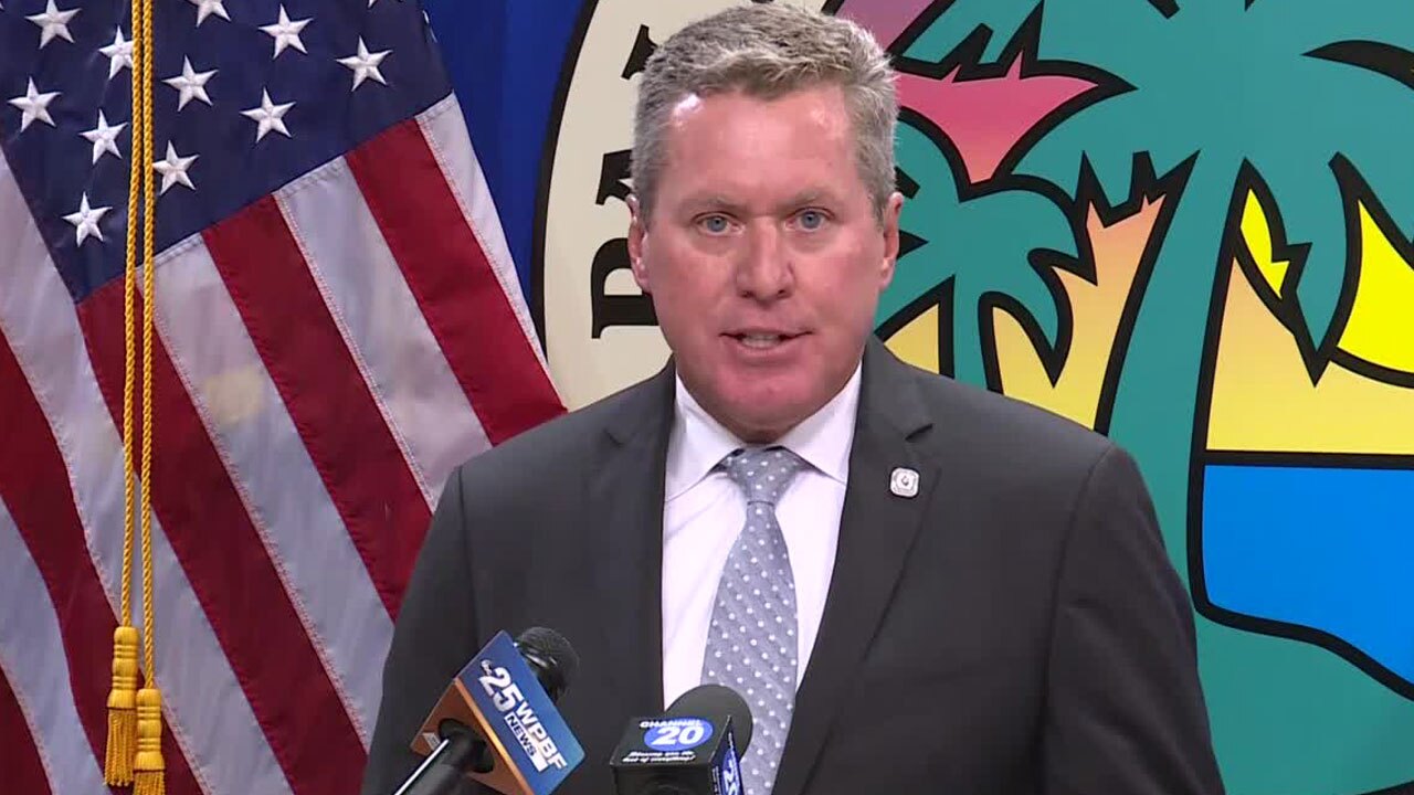 Superintendent of Palm Beach County schools Mike Burke give an update on Hurricane Ian, Sept. 27, 2022