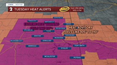 TUESDAY HEAT ALERTS