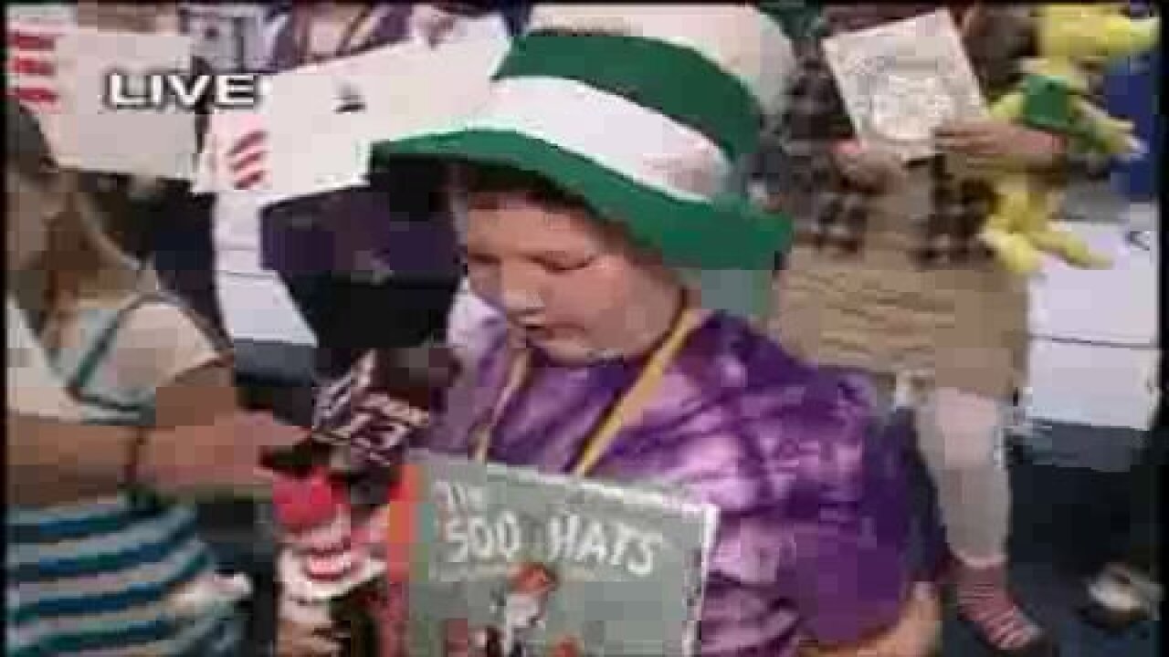 Holt Elementary students do Dr. Suess
