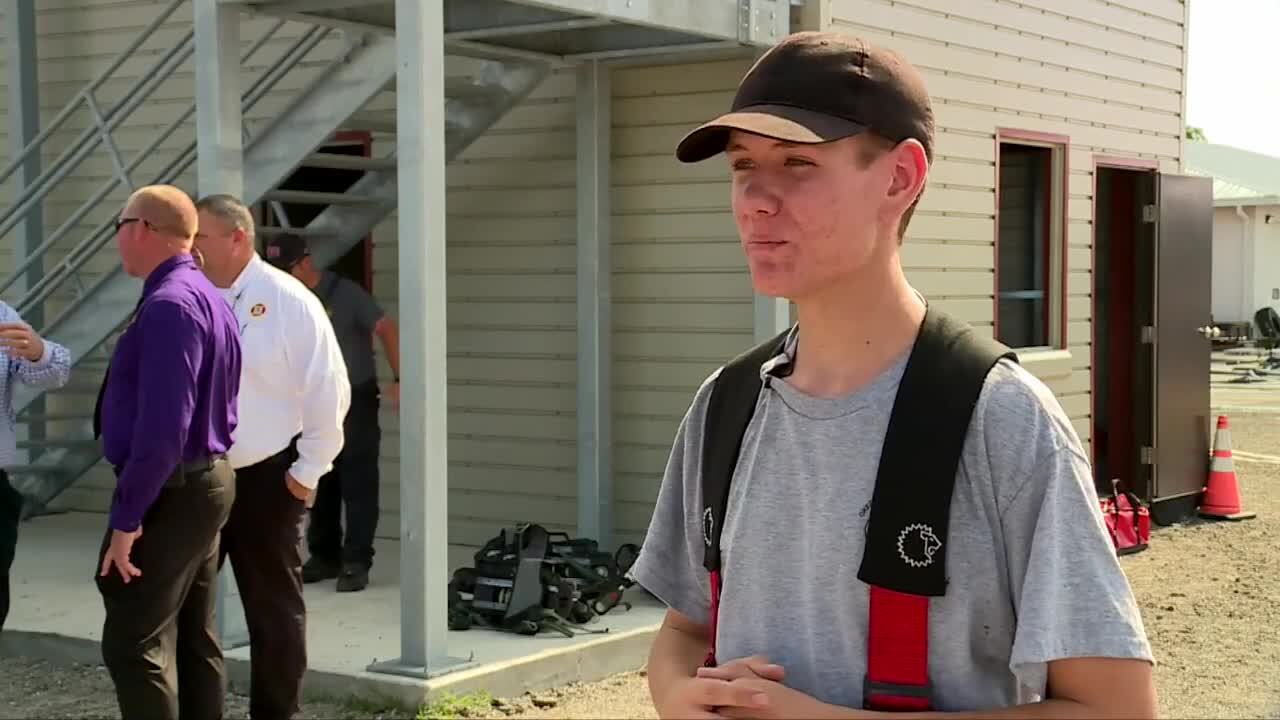 Okeechobee County High School student Matthew Gilmore speaks to WPTV education reporter Stephanie Susskind on May 9, 2024.jpg