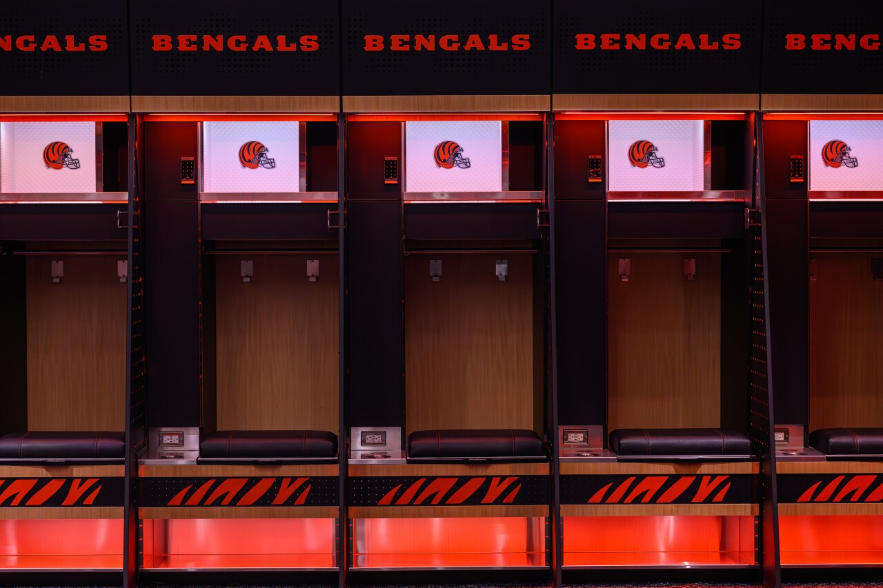 Bengals new locker room