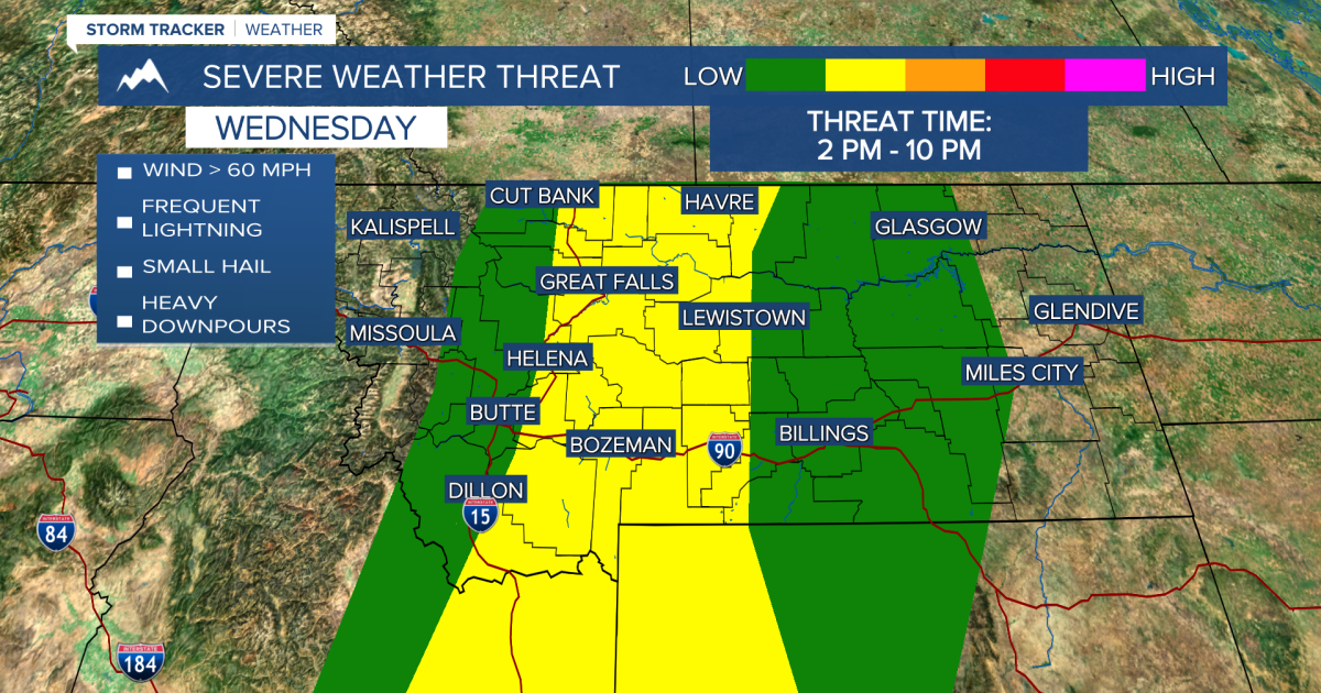 Strong storms will rock Montana later this afternoon