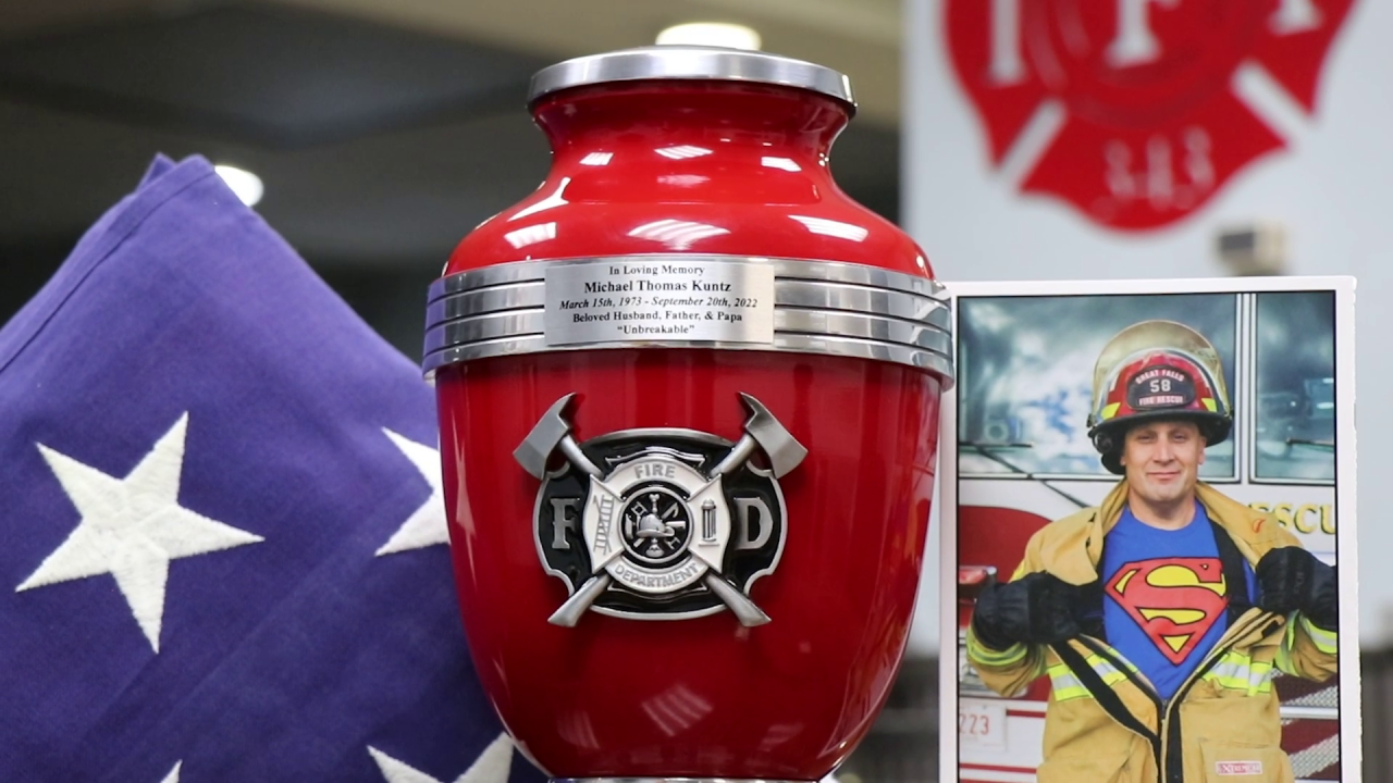 Community pays tribute to retired firefighter Michael Kuntz