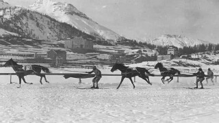 Fabled Olympic demonstration sport 'skijoring' still celebrated today