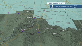 Cold Weather Advisory in effect