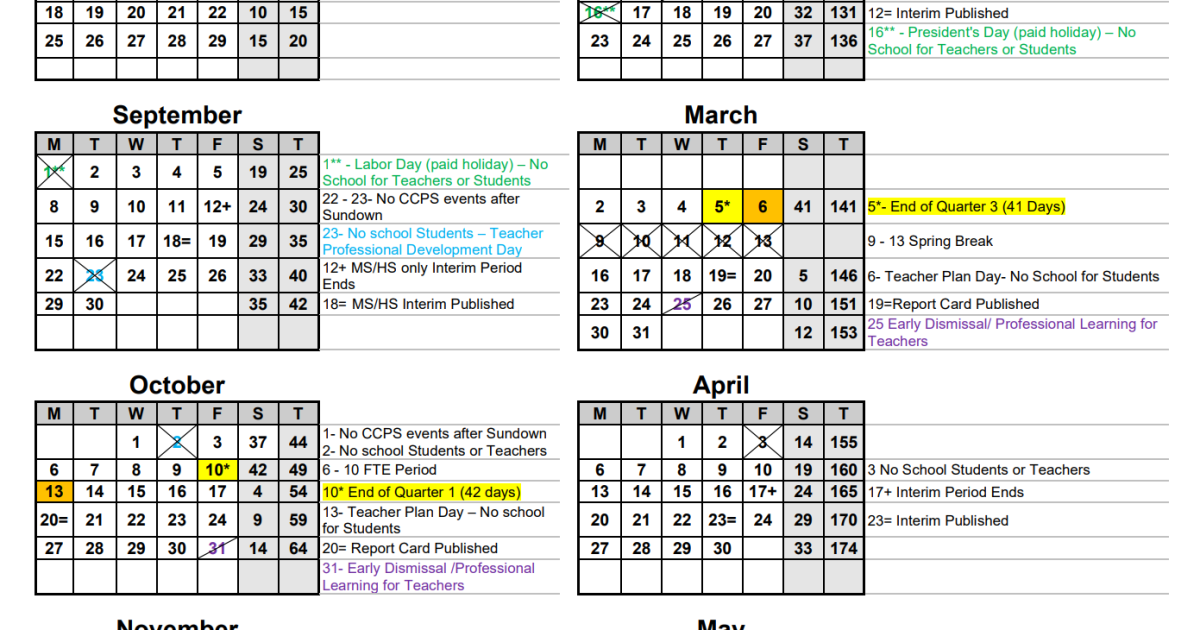 2026-27 Collier Schools Academic Calendar Overview 2 Collier County Schools (2025-2026)