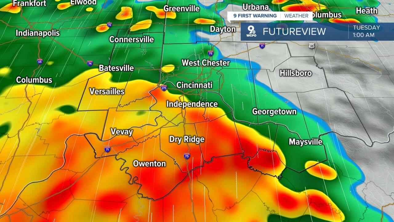 Tuesday 1am Future Radar