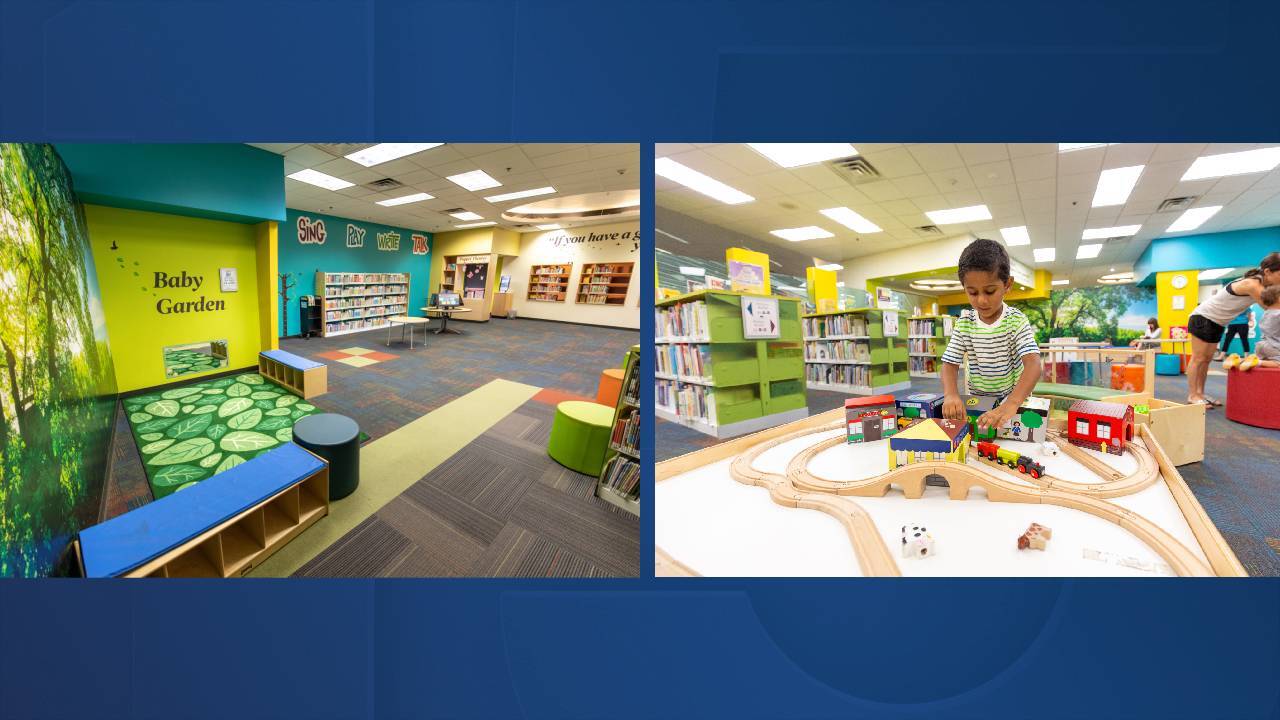 Inside Sunset Library