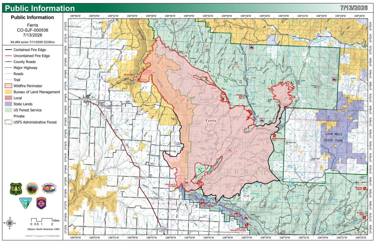 Ferris Fire Facebook Page_map July 13 2026