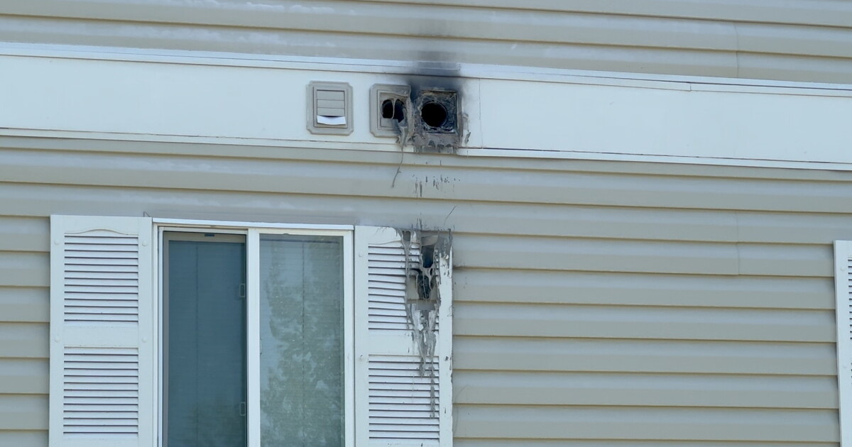 Lightning strike sparks house fire