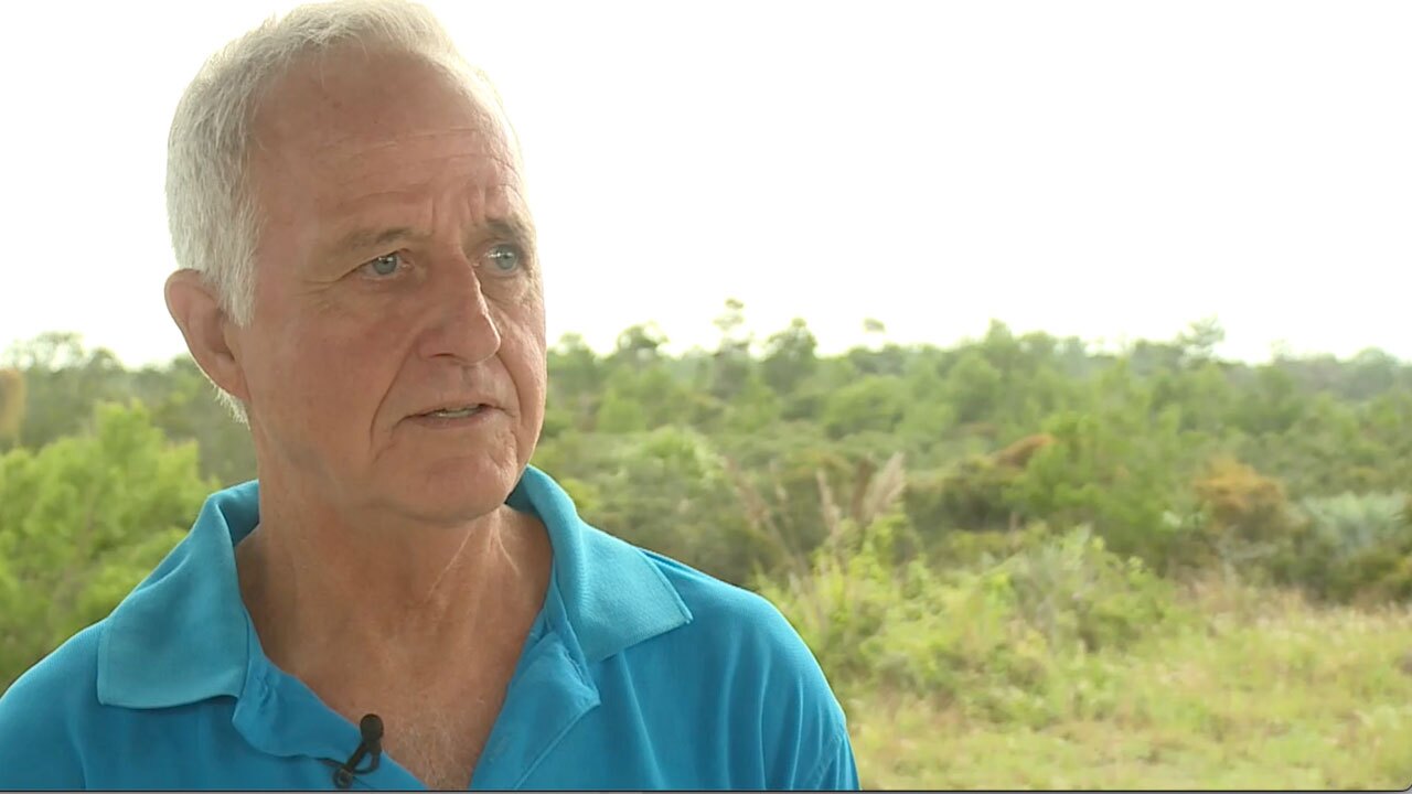 Jim Moir fears the chemicals used to maintain a golf course would have a negative impact on the land.