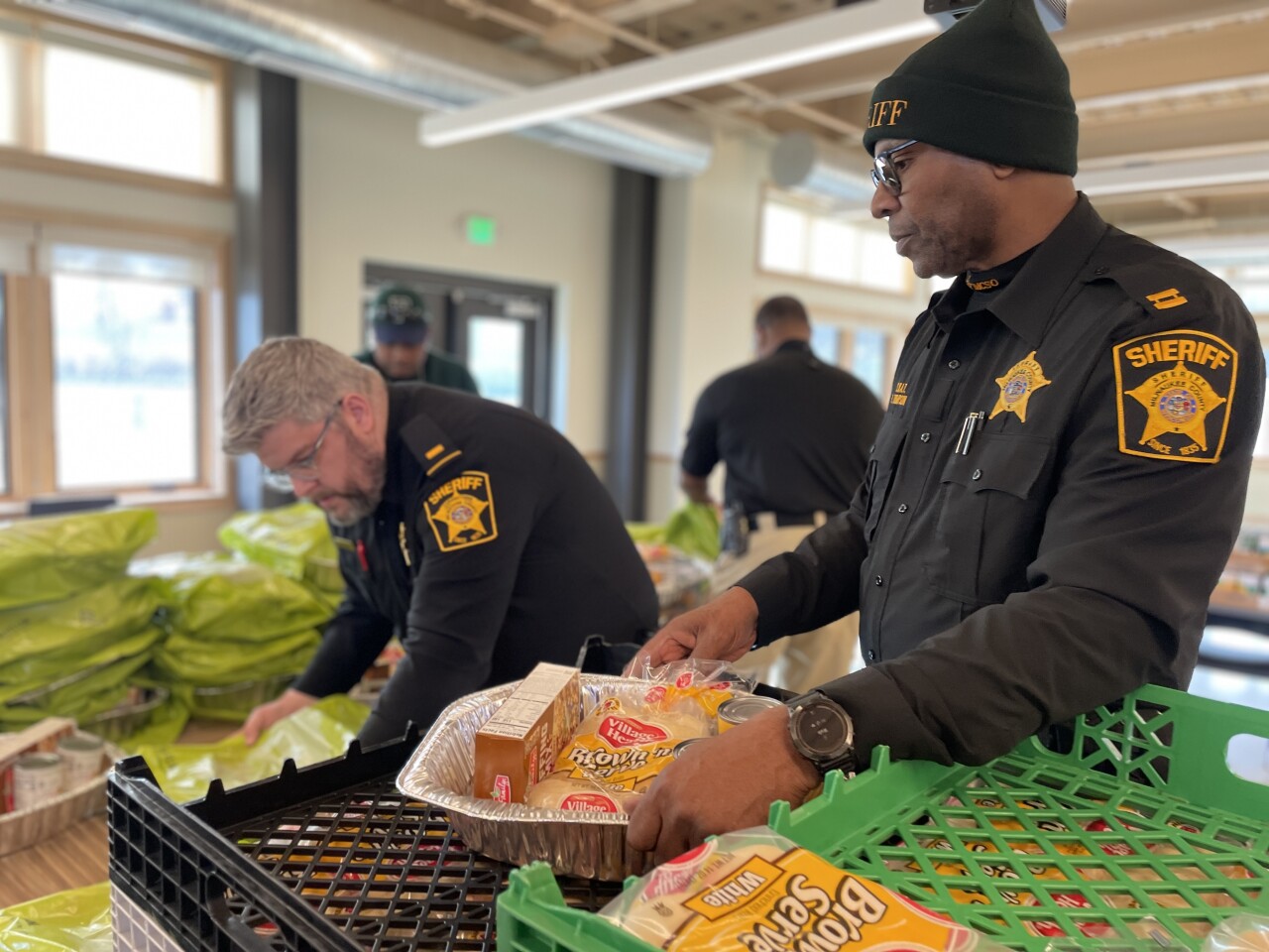 Families will pick up their meal kits Saturday morning at Washington Park