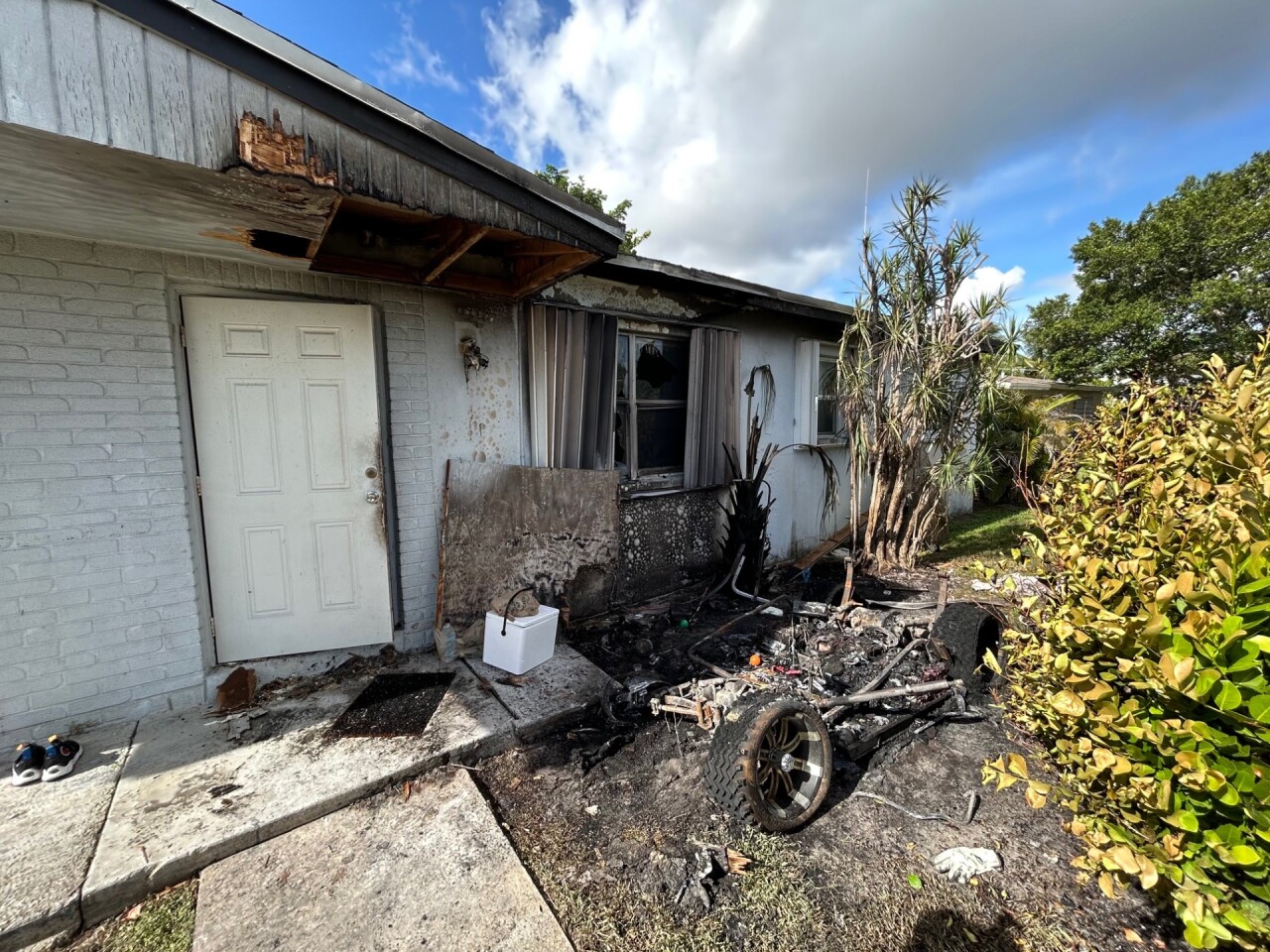 House fire in Boynton Beach.