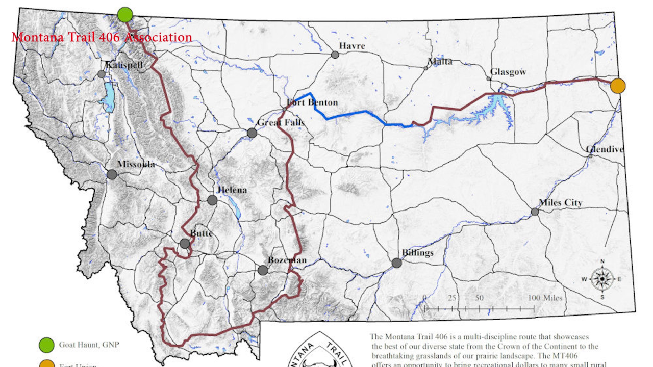 Montana Trail 406 Map