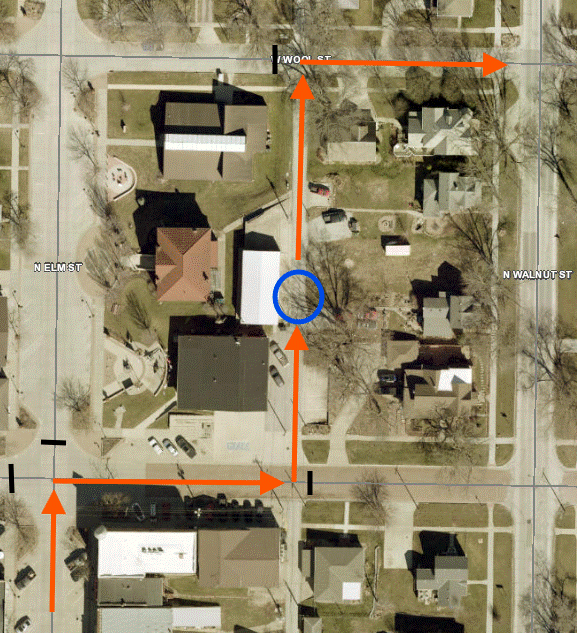 Avoca water distribution center map