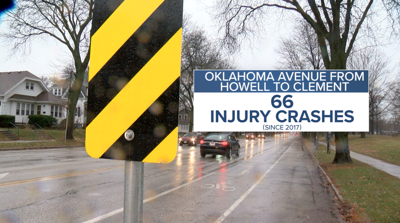 Oklahoma Avenue injury crashes