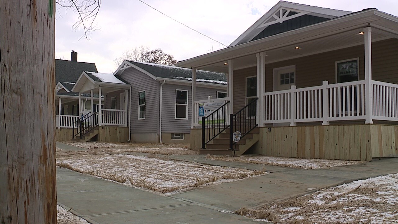 Greater Cleveland Habitat for Humanity's first four modular homes are almost ready for families in the city's Detroit Shoreway neighborhood.
