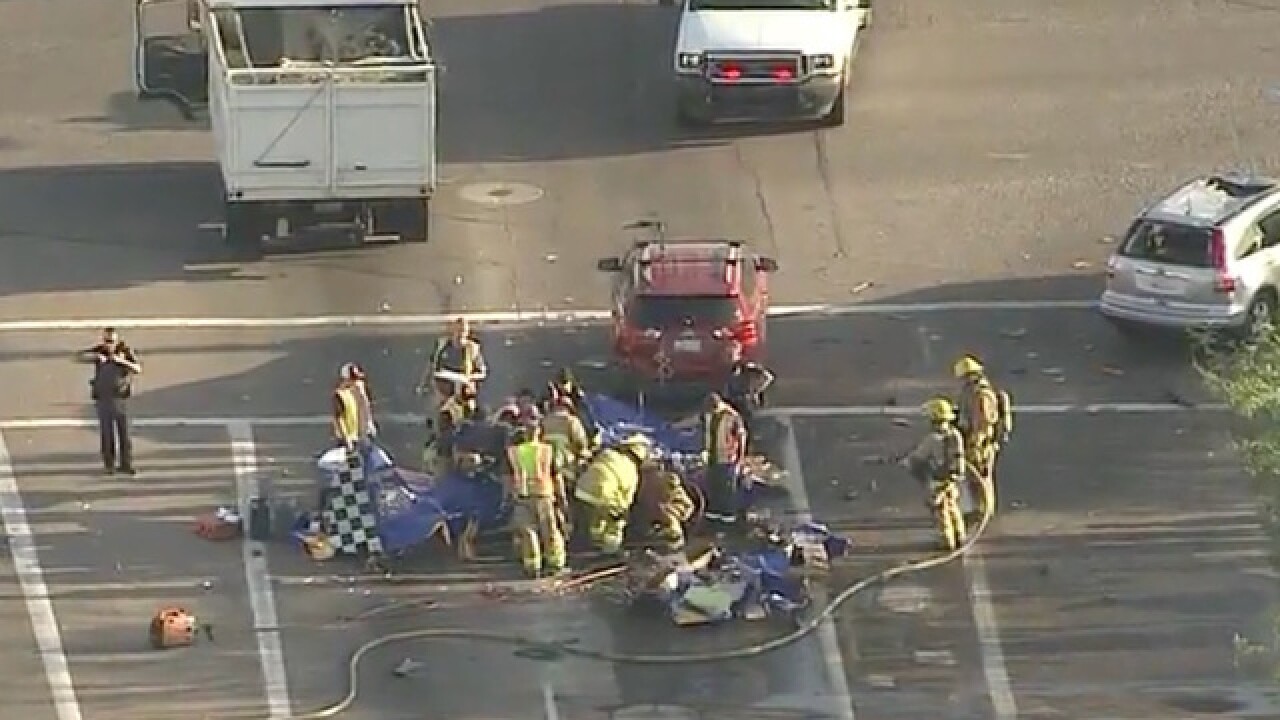 Plane crashes into Phoenix intersection