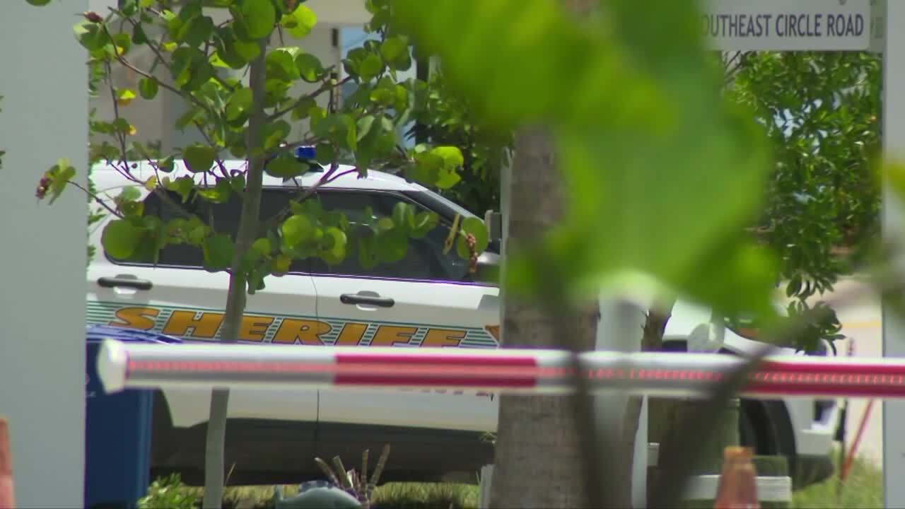 Monroe County sheriff's vehicle at scene of deputy-involved shooting in Key Largo, Aug. 10, 2022