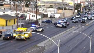 RTC: All westbound lanes closed following crash on Charleston Boulevard and Sacramento Drive