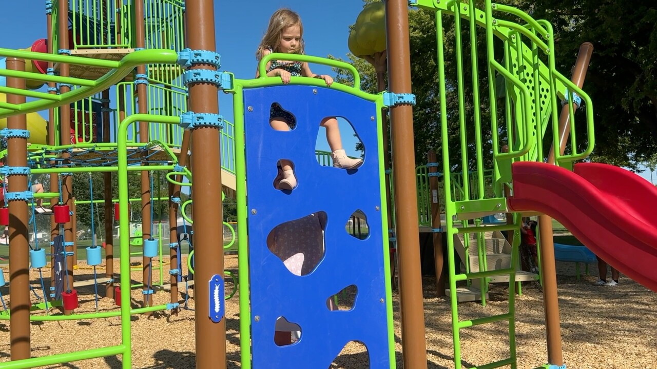 Luby park climbing wall