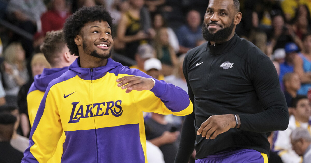 First father-son duo to play an MLB game plan to see Lebron and son’s NBA debut