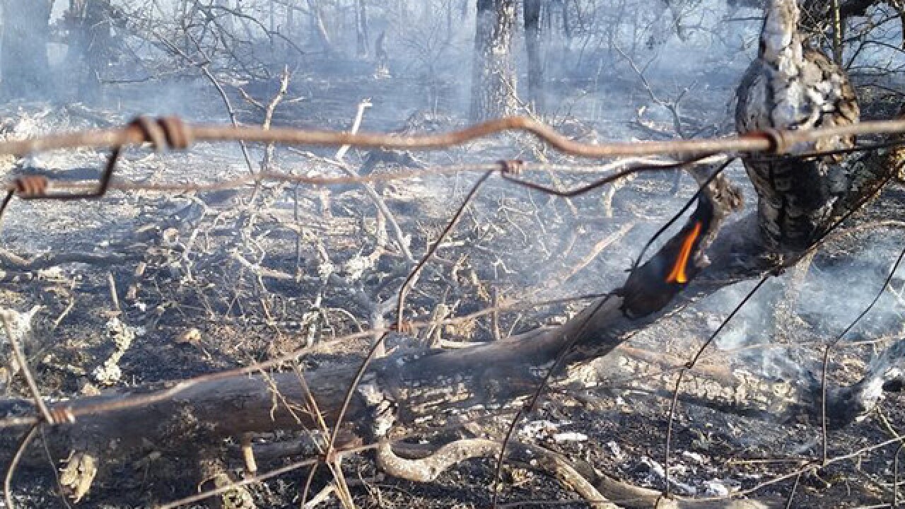 Grass fires erupt around Oklahoma