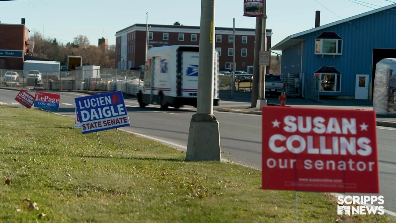 Maine midterm election signs
