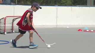 The Free Ball Hockey Clinic was held at Caloosa Park in Boynton Beach on April 12, 2026.