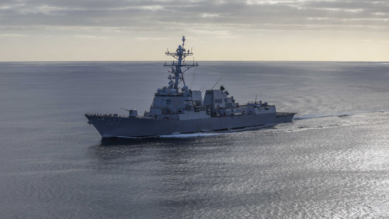 USS Truxtun at Sea