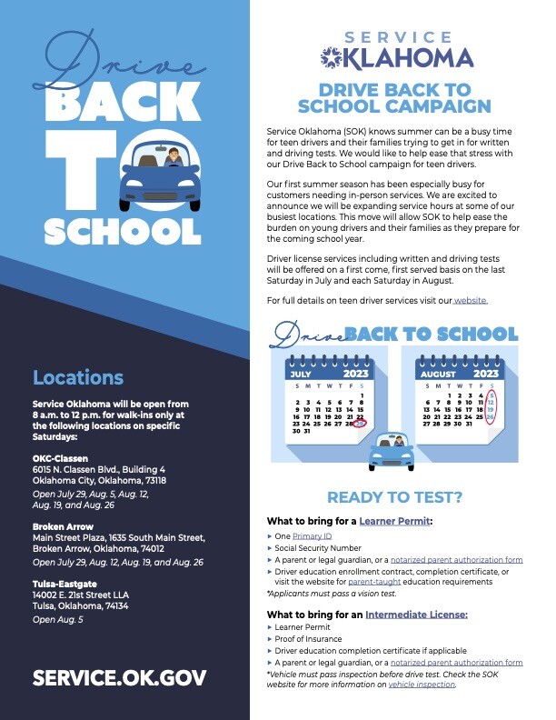 Drive Back to School Campaign